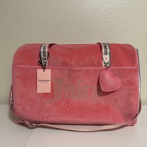 JUICY COUTURE NWT Pink Lemonade Big Spender Weekender Bag SOLD OUT!